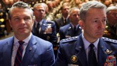 Watch: Hegseth rails against ‘beardos’ and ‘woke’ in gathering of US generals
